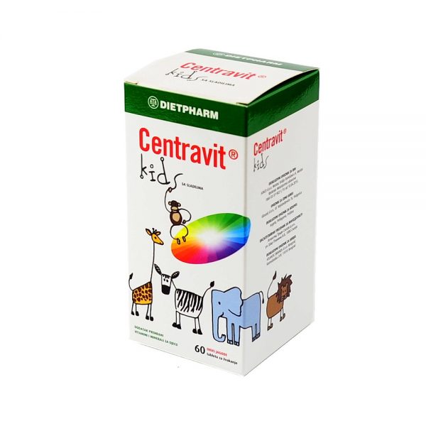Dietpharm Centravit kids, 60 tableta za žvakanje