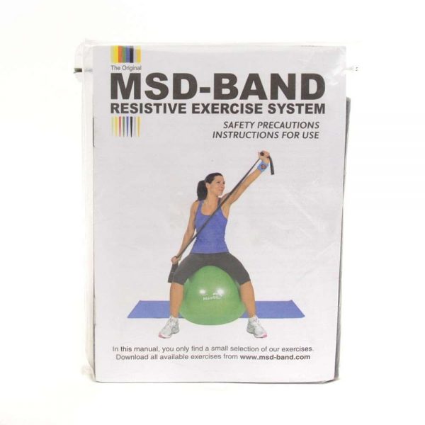 MSD traka za vježbanje, GYM crna, 2.5m