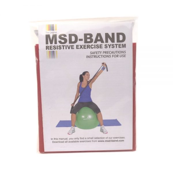 MSD traka za vježbanje, GYM crvena, 2.5m