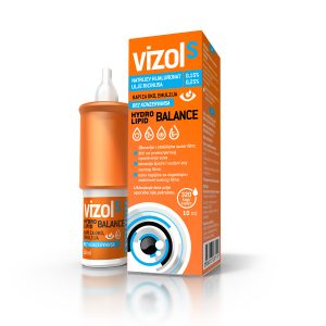 Vizol S HYDRO LIPID BALANCE kapi, za ovlaživanje oka, obnovu i zaštitu lipidnog sloja suza i ravnotežu suznog filma